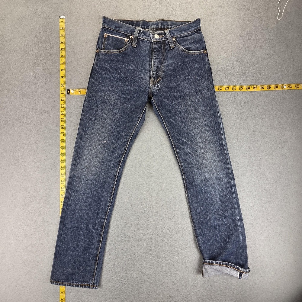 Levis Jeans Womens Blue Selvedge Medium Wash Skinny Fits 26x30